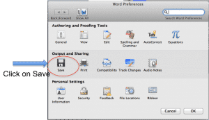 PreferenceButton 300x173 - Preventing Data Loss in Microsoft Word 2011 on your Mac