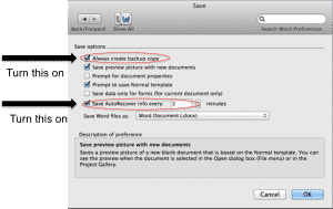 Property Sheet 300x189 - Preventing Data Loss in Microsoft Word 2011 on your Mac