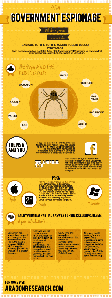 Government Espionage and the Public Cloud Infographic Government Espionage and the Public Cloud Infographic
