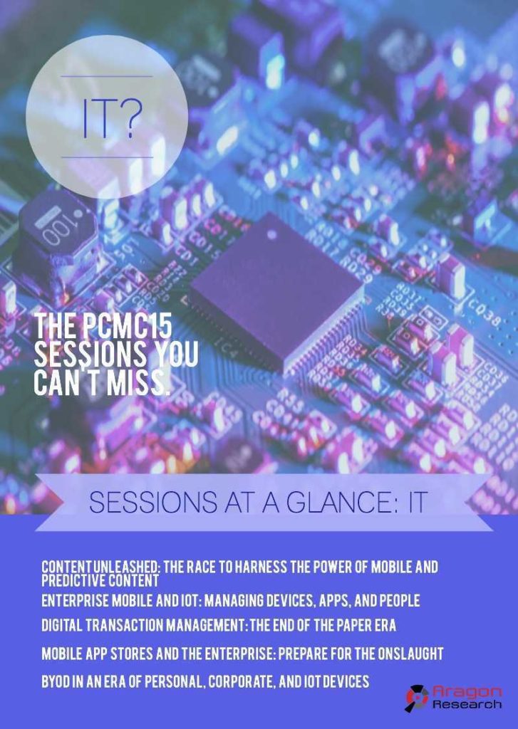 IT at PCMC15: The Sessions You Can't Miss Infographic IT Infographic