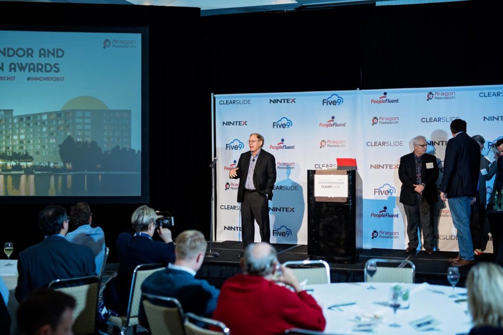 aragon research awards ceremony 2018 ken dulaney aragon awards ceremony