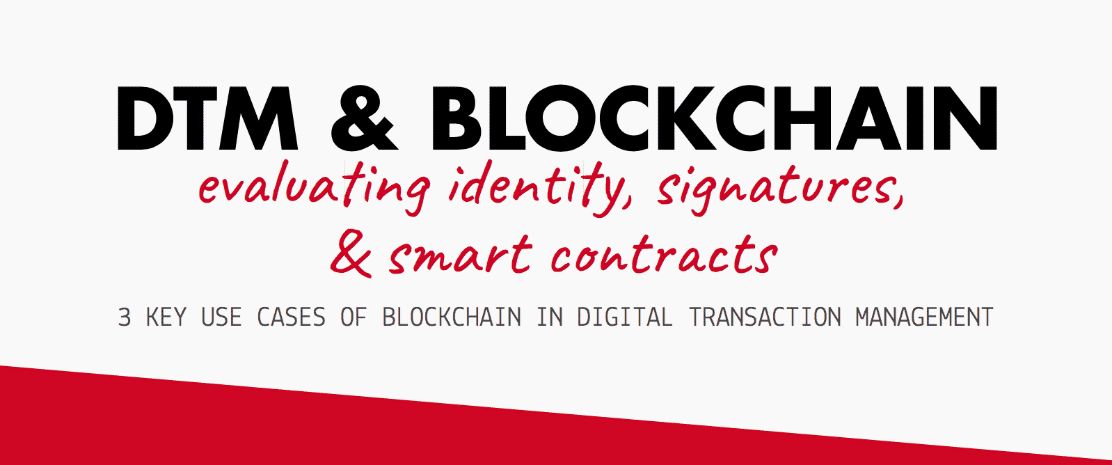 DTM and Blockchain