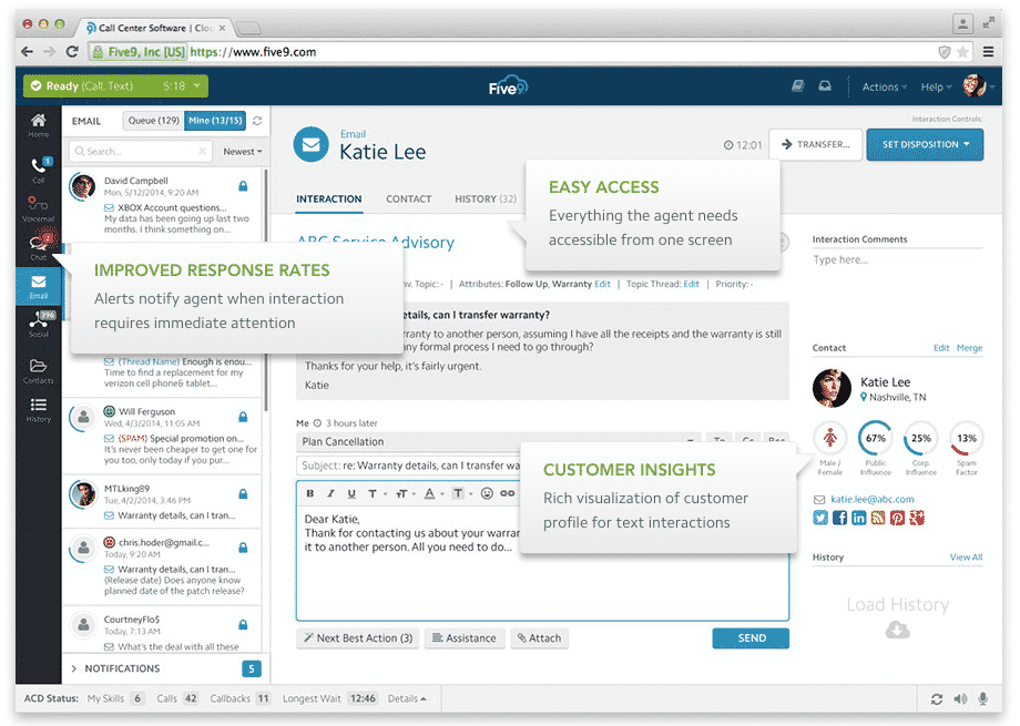 Five9 Enhances Its Cloud Contact Center With Artificial Intelligence