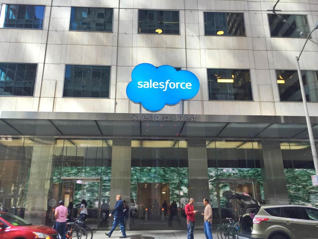 salesforce buys click software