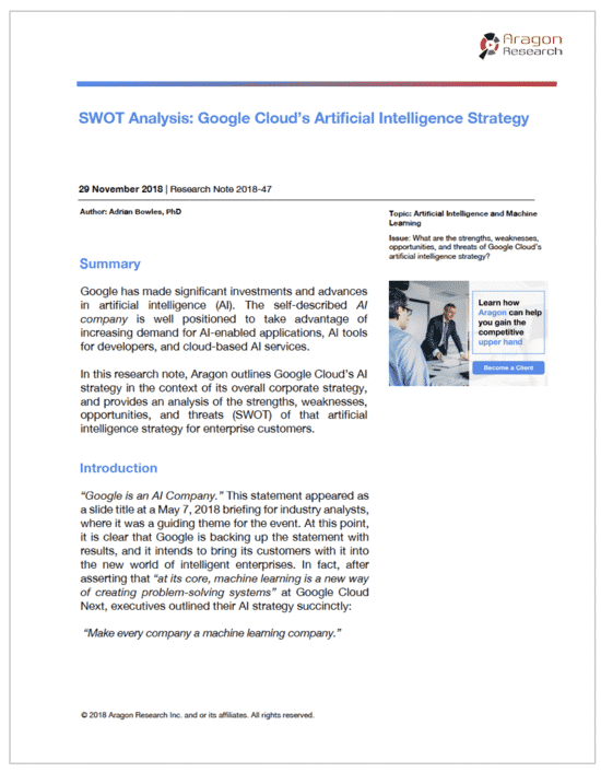 google cloud SWOT analysis