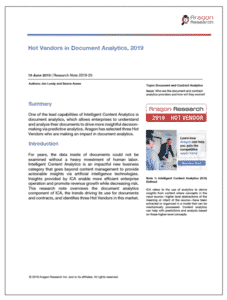 Hot Vendors in Document Analytics 2019 227x300 - Special Report: Hot Vendors for 2019, Part II