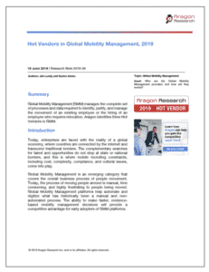Hot Vendors in Globla Mobility Management 2019 231x300 - Special Report: Hot Vendors for 2019, Part II