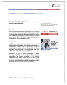 Hot Vendors in Team Collaboration in 2019 237x300 - Special Report: Hot Vendors for 2019, Part II
