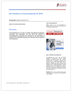 Hot Vendors Conversational Intelligence 235x300 - Special Report: Aragon Research Hot Vendors™ for 2019 (Part III)