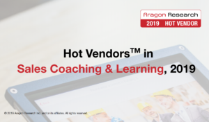 The Aragon Research Visual Forecast for Sales Engagement Platforms, 2017-2023 Hot Vendors in Sales Coaching & Learning