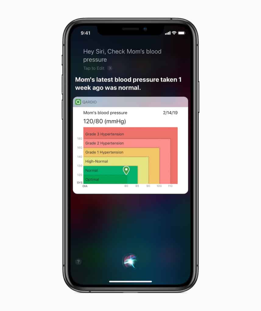 Apple siri shortcuts health and fitness blood pressure 02282019 857x1024 - Apple Contractors Listened To Your Conversations With Siri