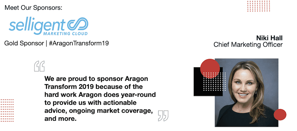 Gold Sponsor Selligent Marketing Cloud - Meet Aragon Transform '19 Sponsor Selligent Marketing Cloud