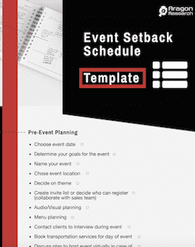 Event Setback Schedule Template 1 - Free Technology Ebooks and Checklists