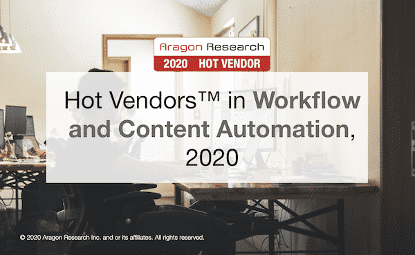Hot Vendors in Workflow and Content Automation, 2020