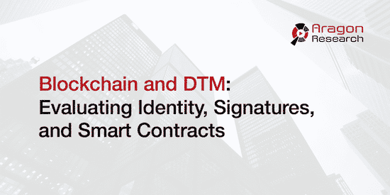 Blockchain and DTM: Evaluating Identity, Signatures, and Smart Contracts