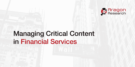 managing critical content in financial services - Financial Services