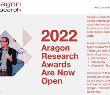 Aragon Research 2022 Awards Nominations Are Now Open!