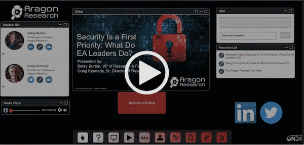 Webinars Security is a first priority  - Enterprise Business Architecture