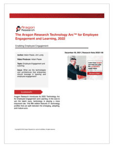 The Aragon Research Technology Arc™ for Employee Engagement and Learning 2022 1 234x300 - Latest Research