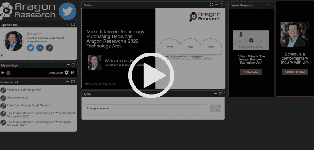 Make Informed Technology Purchasing Decisions: Aragon Research’s 2022 Technology Arcs