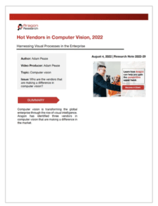 Hot Vendors in Computer Vision, 2022