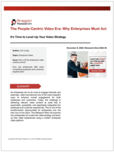 Latest Research: The People-Centric Video Era: Why Enterprises Must Act