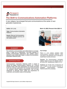 The Shift to Communications Automation Platforms