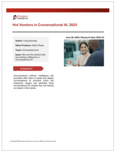 Hot Vendors in Conversational AI, 2023