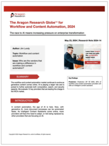 The Aragon Research Globe™ for Workflow and Content Automation, 2024