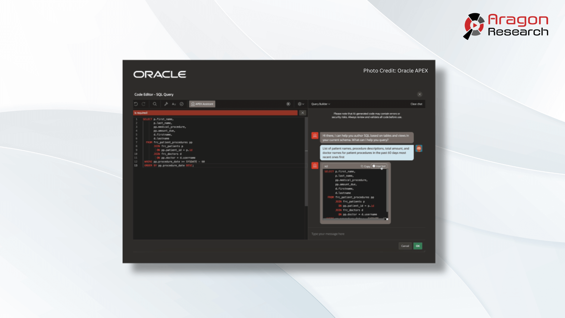 Oracle APEX AI Enhancements