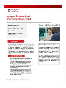 Aragon Research Globe™ for AI Platforms, 2024