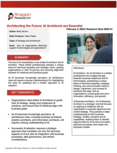 Architecting the Future: AI Architects are Essential