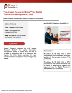 The Aragon Research Globe™ for Digital Transaction Management, 2025
