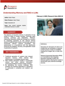 Understanding Memory and Retrieval-Augmented Generation (RAG) in LLMs