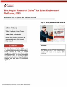 The Aragon Research Globe™ for Sales Enablement Platforms, 2025