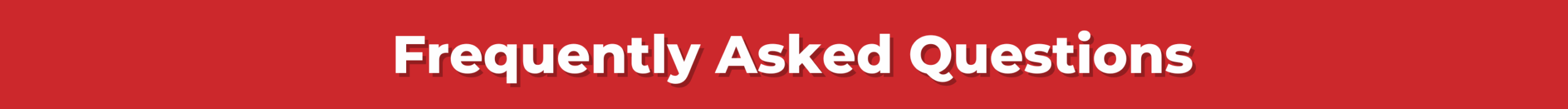FAQ Banner Frequently Asked Questions