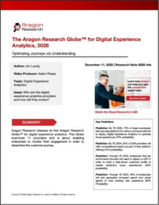 Latest Research - Aragon Research 3 Digital Experience Analytics